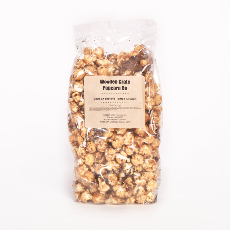 Dark Chocolate Toffee Crunch Popcorn